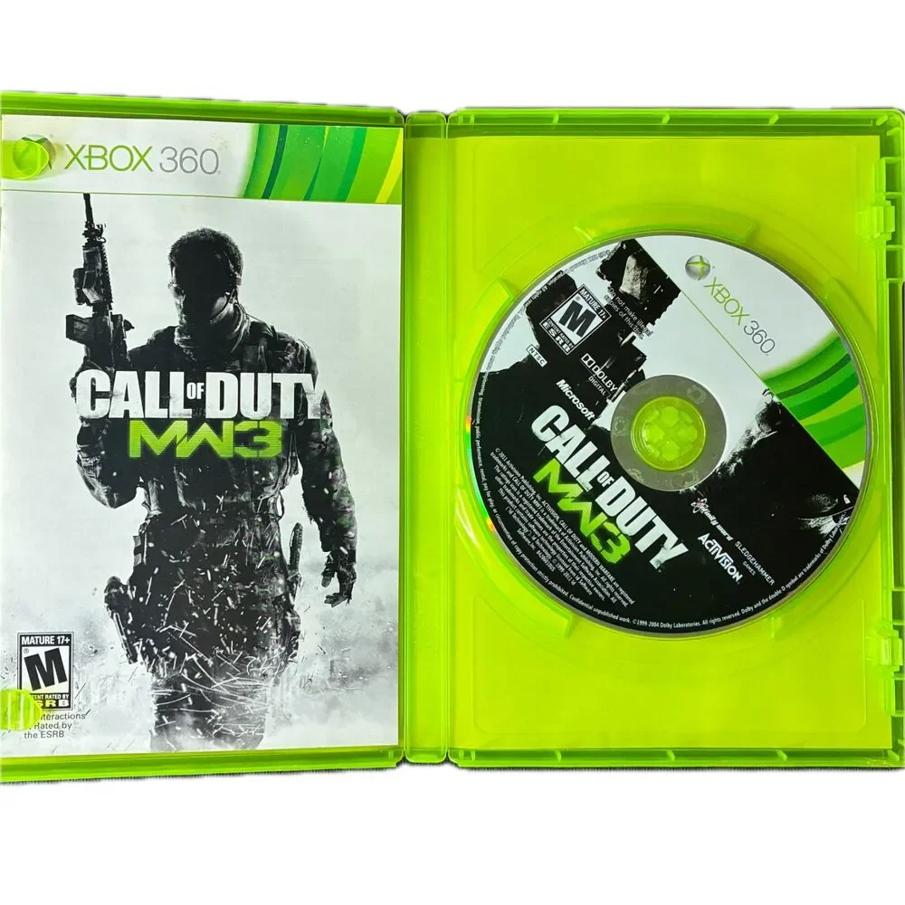 Xbox 360 Game Lot of 5 Call of Duty MW 1 MW 2 MW 3 Bad Company 2 Borderlands
